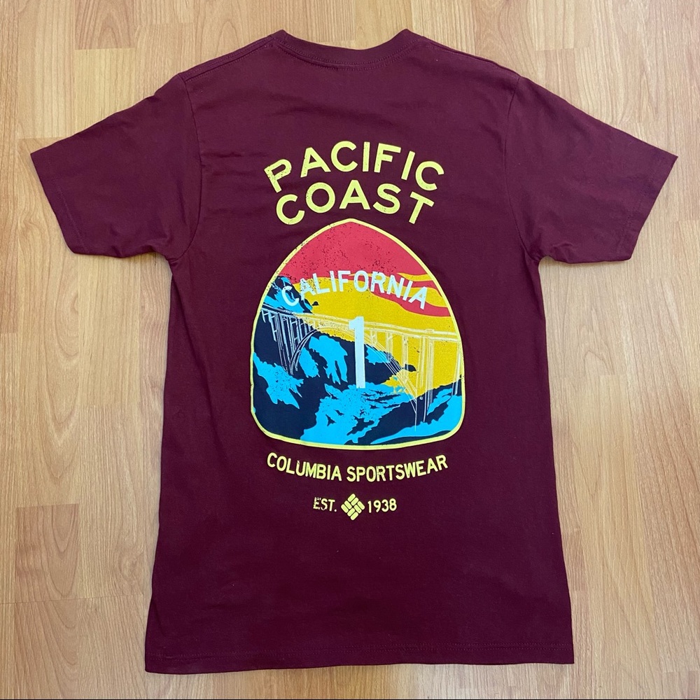 Columbia Men’s Pacific Coast Highway 1 Logo T-Shirt Small